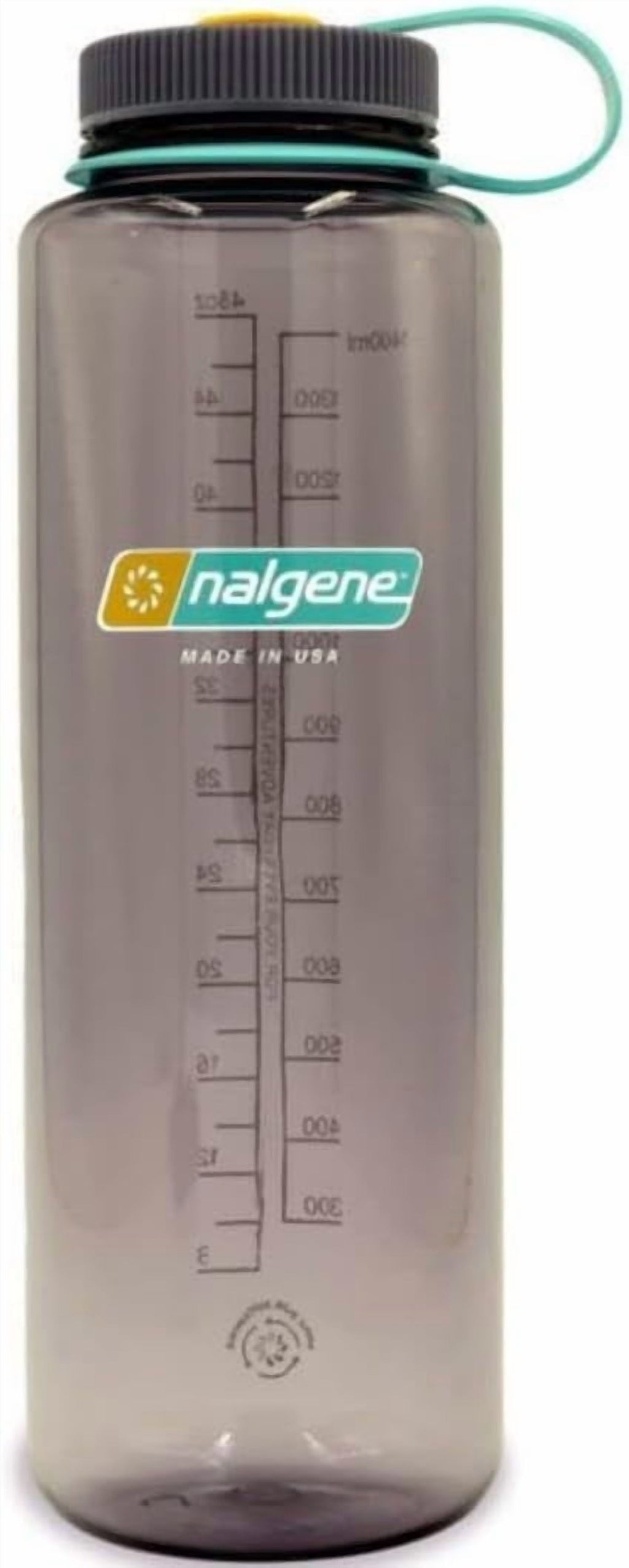 Nalgene Sustain Tritan BPA-Free Water  Made with Material Derived from 50% Plastic Waste (using ISCC certified mass balance), 48 OZ, Wide Mouth, Aubergine - QJCM
