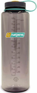 Nalgene Sustain Tritan BPA-Free Water  Made with Material Derived from 50% Plastic Waste (using ISCC certified mass balance), 48 OZ, Wide Mouth, Aubergine - QJCM
