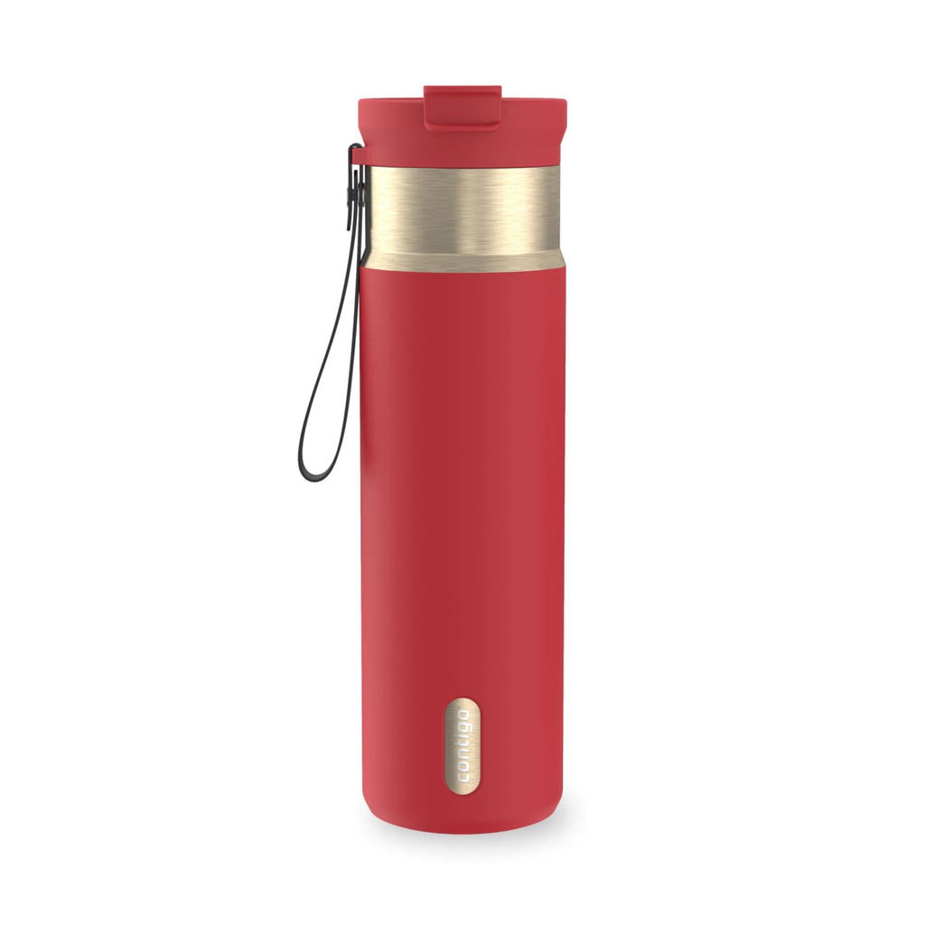 Contigo DualSip 24 oz Leakproof Insulated Water Bottle with Carrying Strap and 2-Way Lid - KUMW