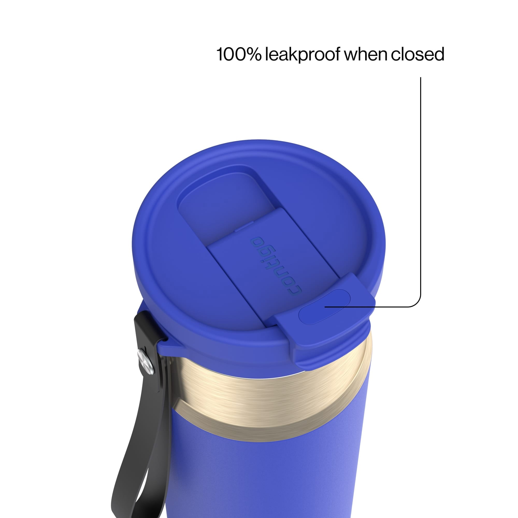 Contigo DualSip 24 oz Leakproof Insulated Water Bottle with Carrying Strap and 2-Way Lid - KUMW
