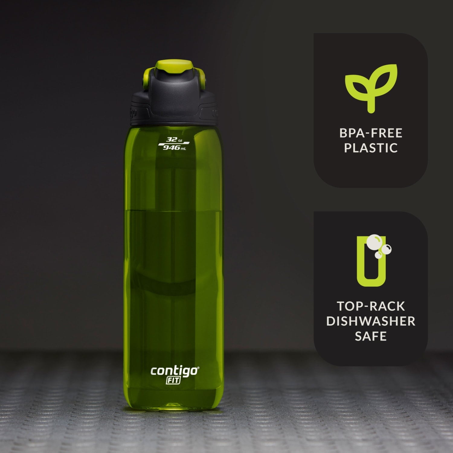Contigo Fit Water Bottle with AUTOSEAL Lid, 32oz., Bolt - UQ97