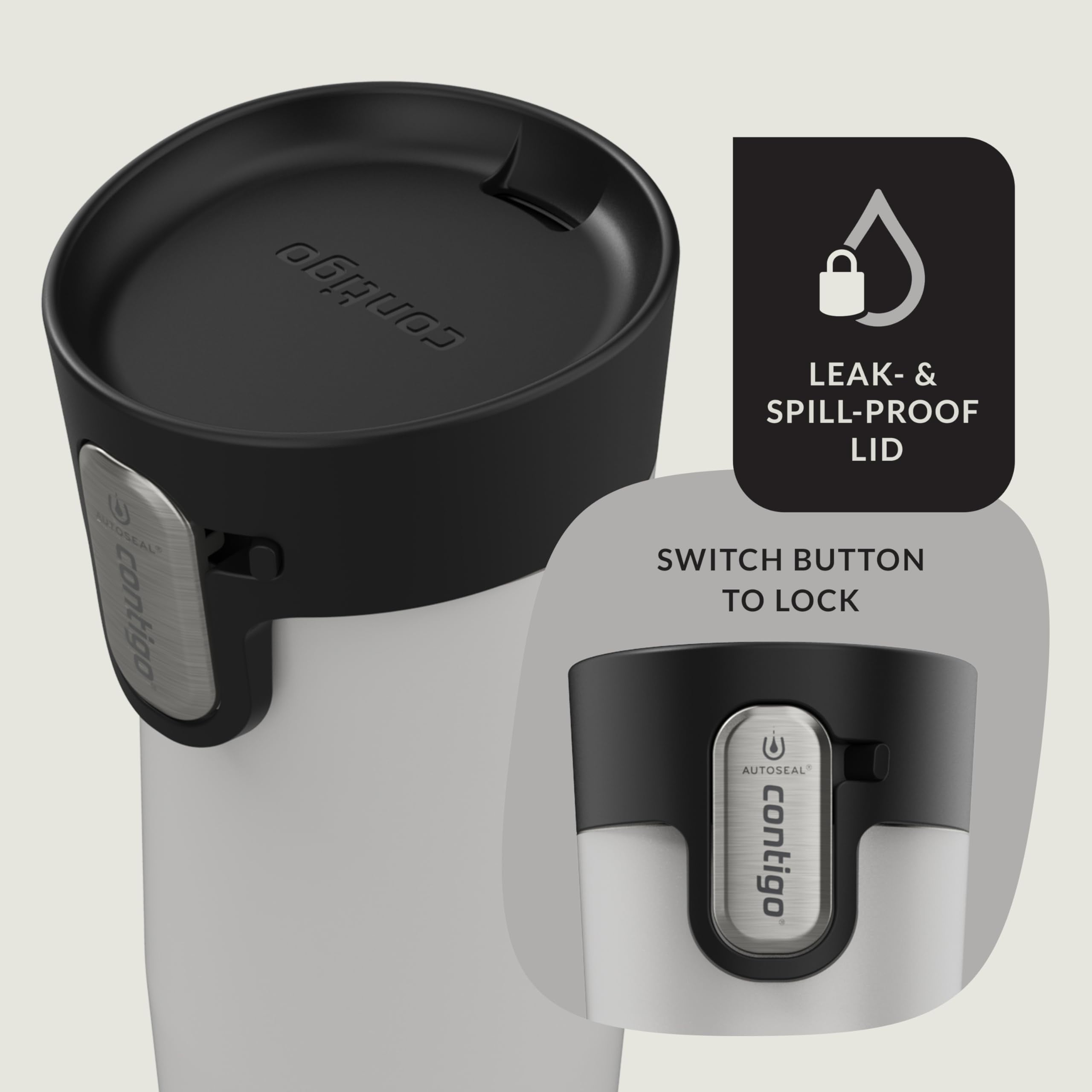 Contigo AUTOSEAL West Loop Vacuum-Insulated Stainless Steel Travel Mug with Easy-Clean Lid, 12oz - 2QZ8