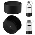 Linkidea 2 Pack Water Bottle Boot Compatible with Nalgene Sustain Wide Mouth 32oz/48oz, Narrow Mouth 32oz, Silicone Anti-Slip Bottle Bottom Bumper Protector (Black) - 4NMP