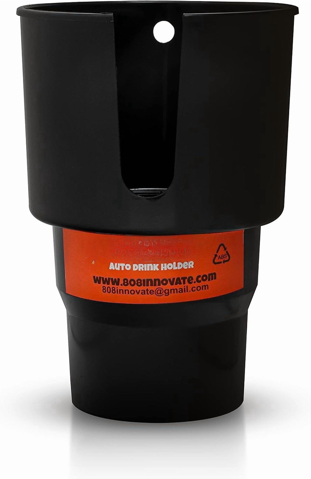 Cup Holder Expander - Fits Hydro Flasks 32/40 oz, Nalgene,  &amp; Large Bottles up to 3.8  Wide - for  up to 3.2  Wide - Black - CYDM