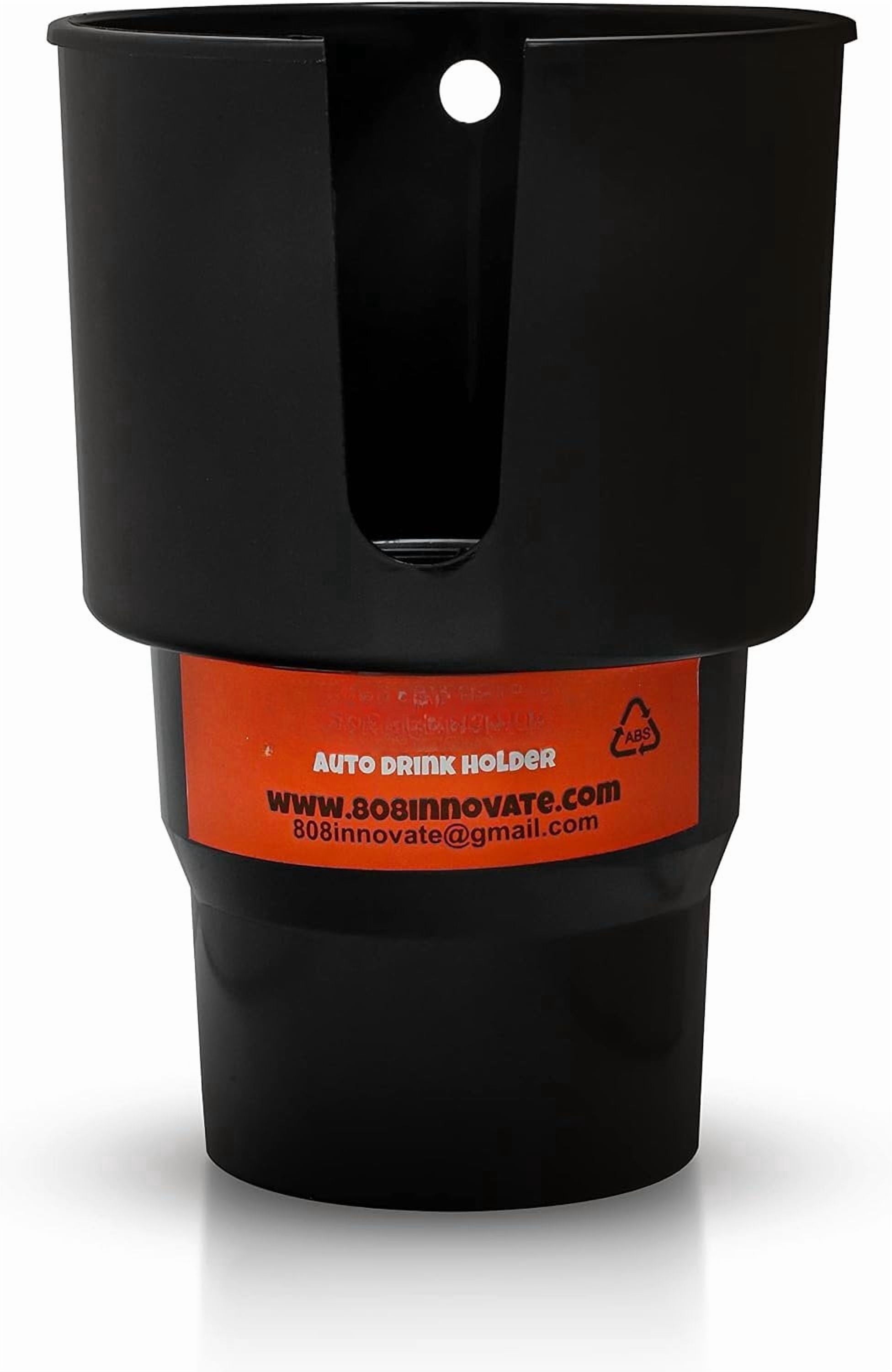 Cup Holder Expander - Fits Hydro Flasks 32/40 oz, Nalgene,  &amp; Large Bottles up to 3.8  Wide - for  up to 3.2  Wide - Black - CYDM