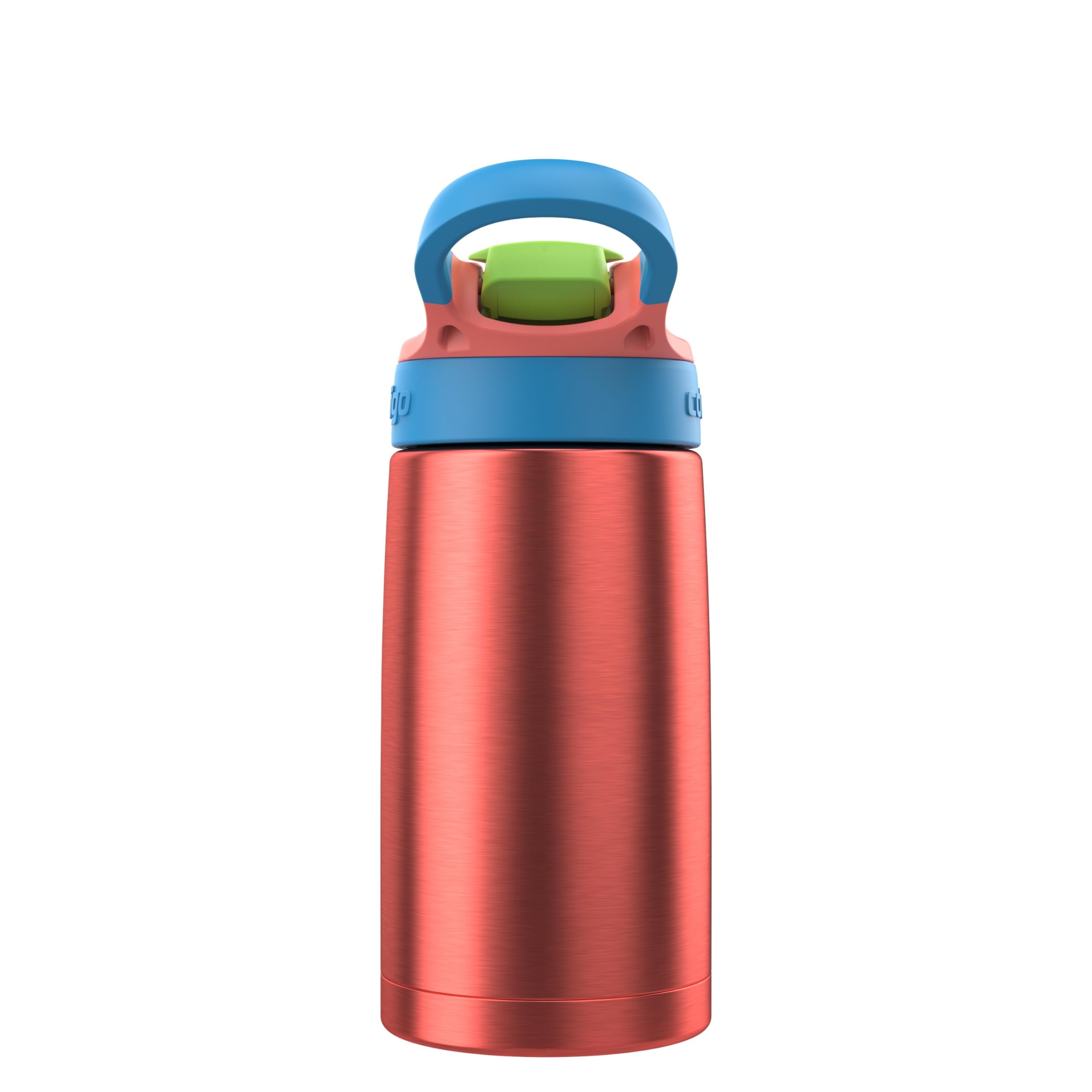Contigo AUTOSPOUT Water Bottle, 13 oz, Coral Blue/Poppy - JQJJ