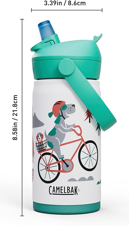 Camelbak Thrive™ Flip Straw Kids Stainless 12oz Water Bottle, Dino Jam - BT5L