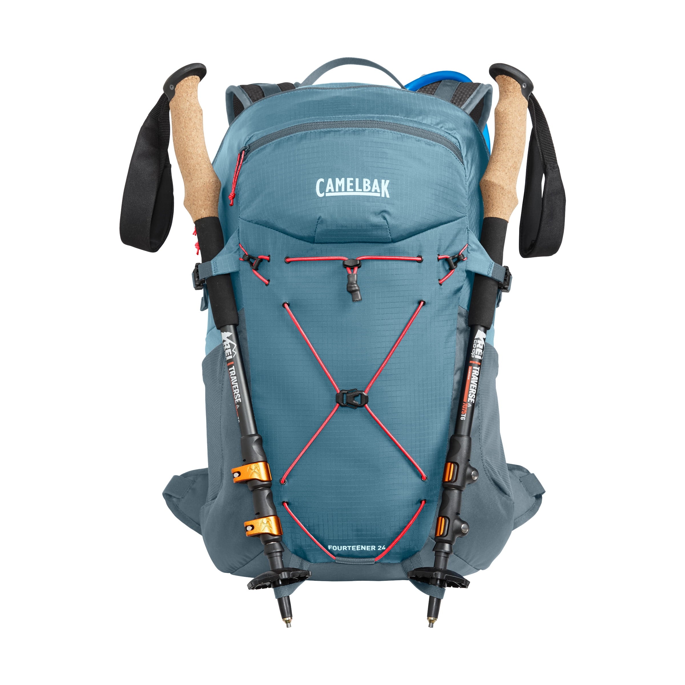 Camelbak Women's Fourteener™ 24 100oz, Smoke Blue/Fiery Coral - B25J