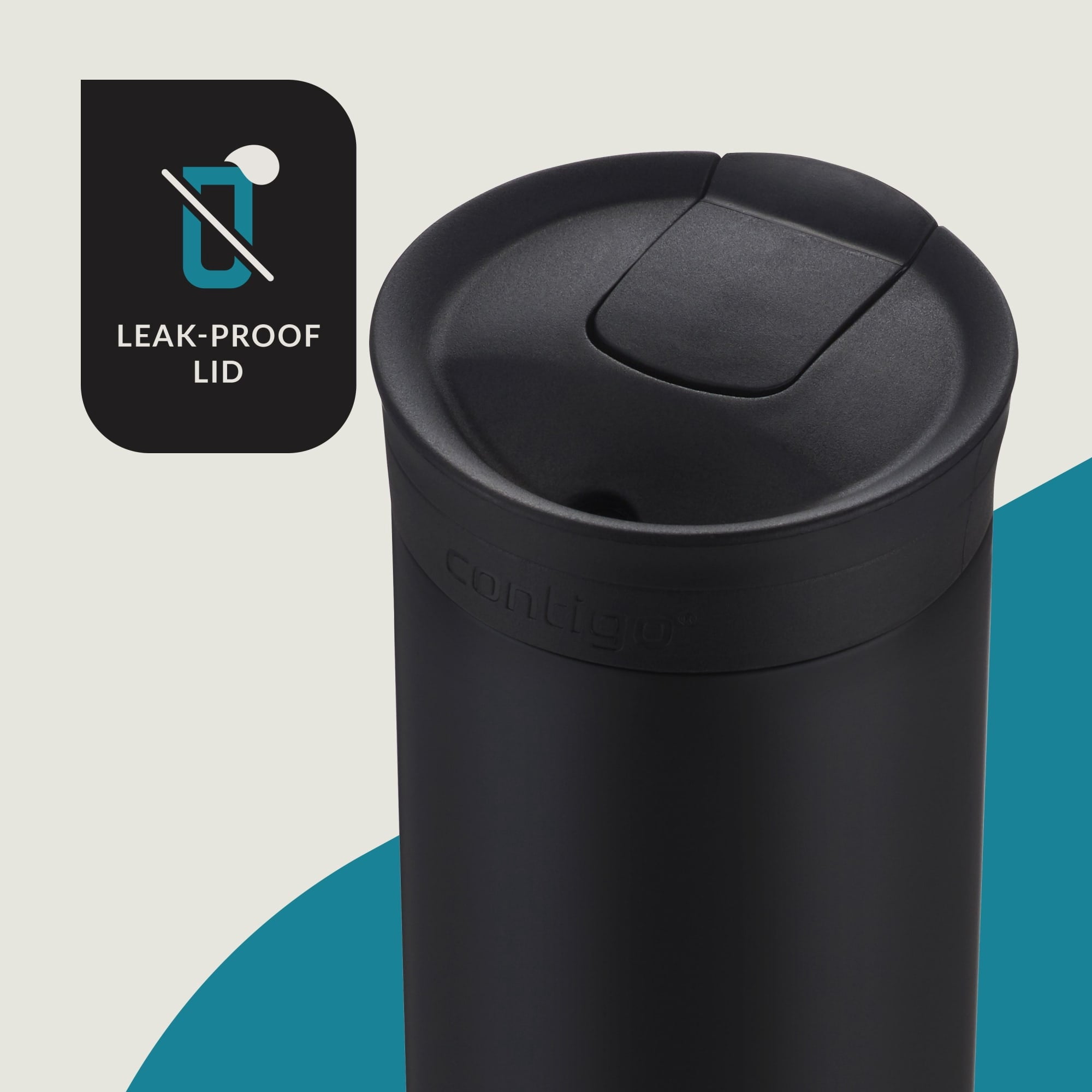 Contigo 16 oz. Huron 2.0 SnapSeal Stainless Steel Travel Mug - Licorice - 5REV
