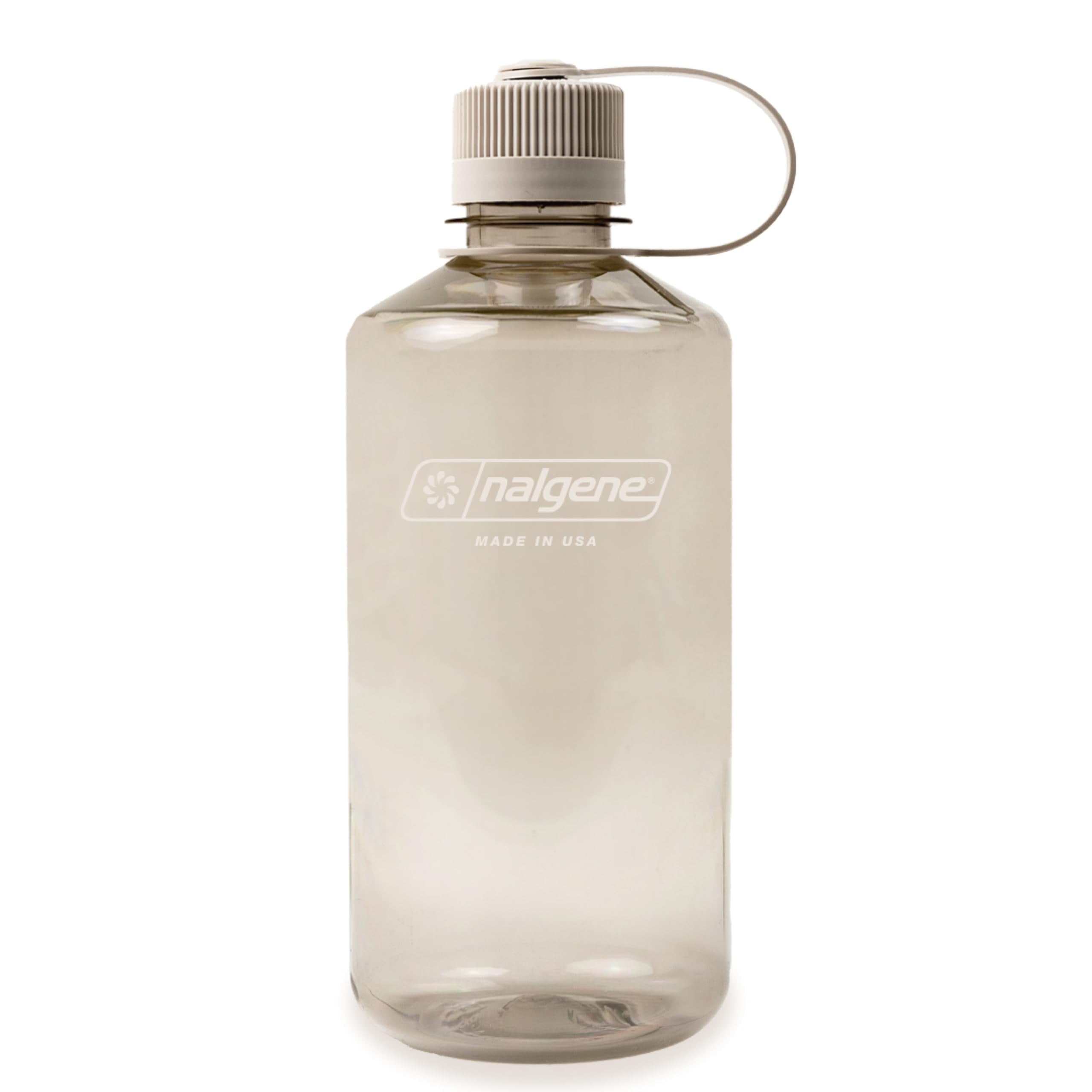 Nalgene Sustain Tritan BPA-Free Water Bottle Made with Material Derived from 50% Plastic Waste (using ISCC certified mass balance), 32 OZ, Narrow Mouth, Cotton - JCX8