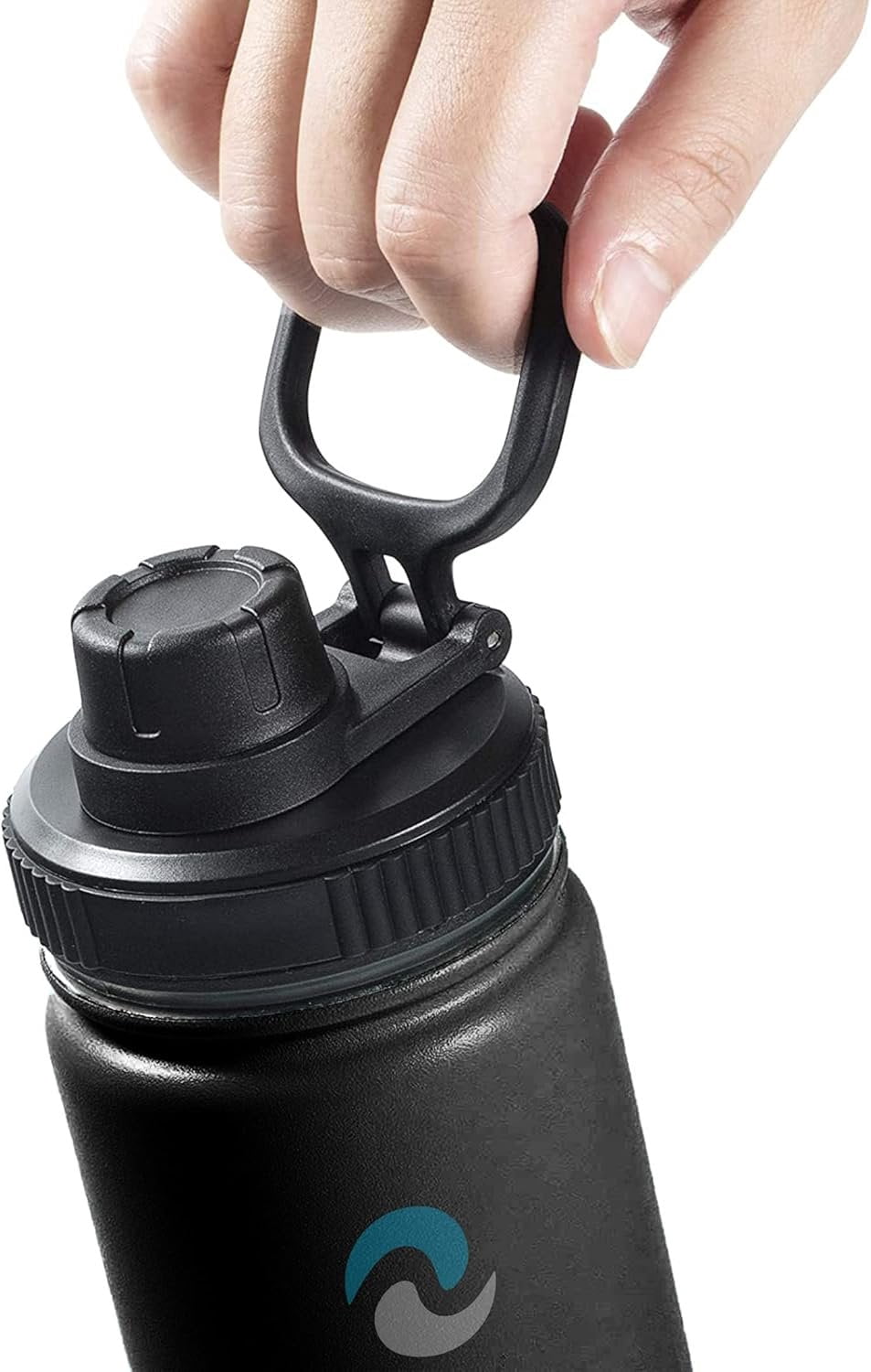 Hydraflow Wide Mouth Spout Twist Chug Nalgene Replacement Lid | Compatible with Nalgene 32 oz Wide Mouth Lid, Hydroflask &amp; Many  Top Water Bottle Brands Sizes 12 16 18 20 32 40 64 Oz - GFUT