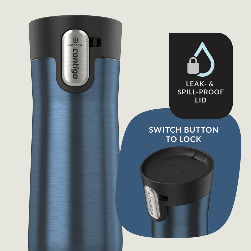 Contigo AUTOSEAL West Loop Vacuum-Insulated Stainless Steel Travel Mug with Easy-Clean Lid, 20 oz - D22U