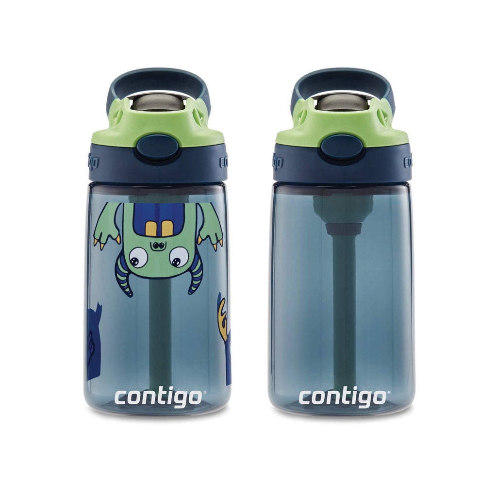 Contigo Kids 2-Pack Straw Water Bottle, 14 oz - Dinos/Sharks - HKDJ