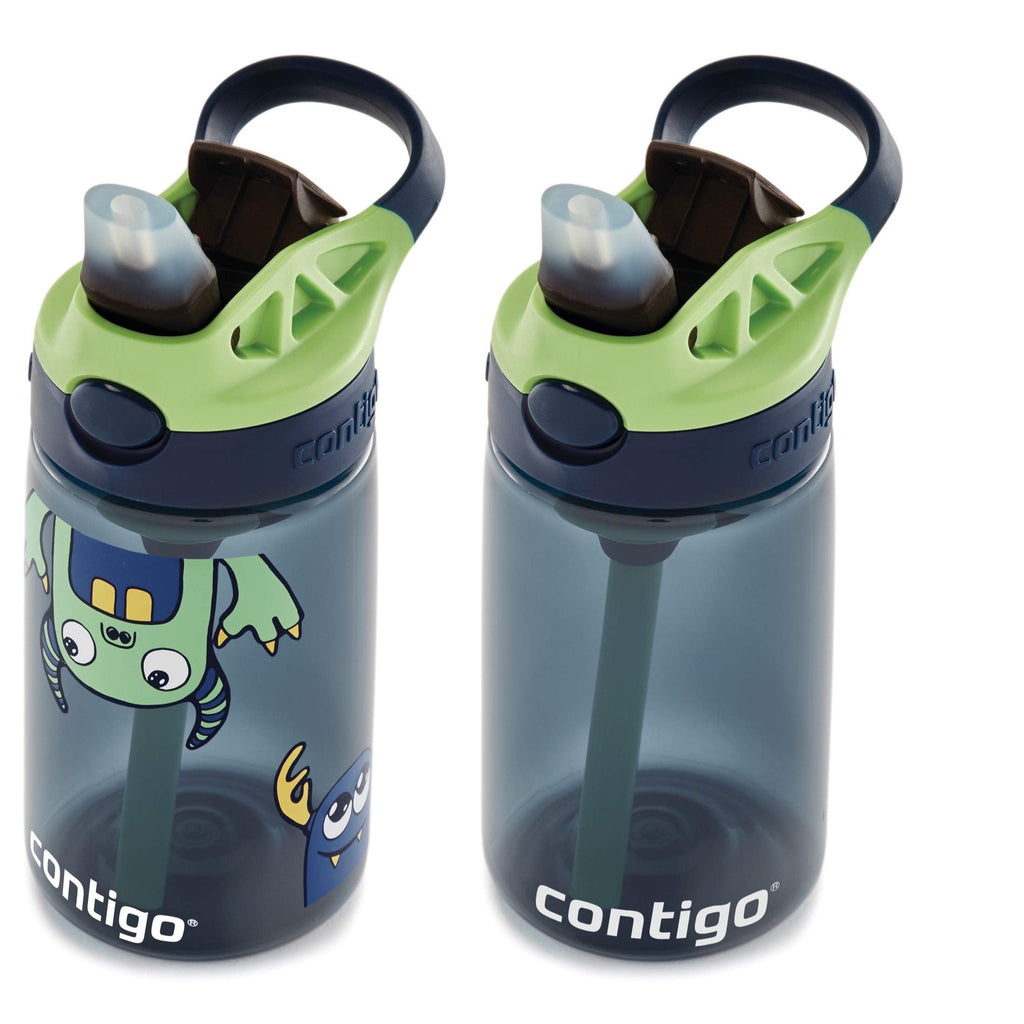 Contigo Kids 2-Pack Straw Water Bottle, 14 oz - Dinos/Sharks - HKDJ