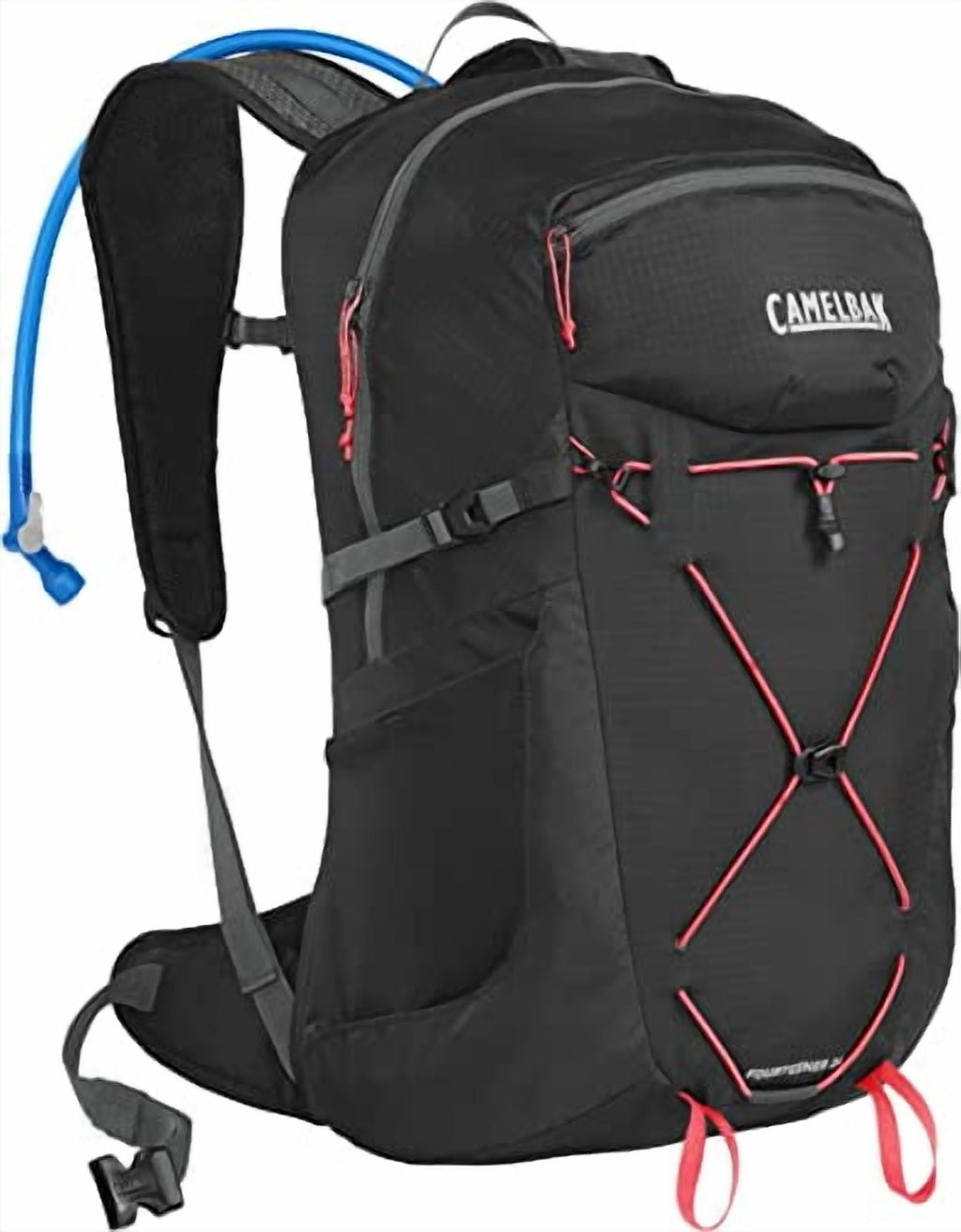 CAMELBAK WOMEN'S FOURTEENER 24 100OZ RESERVOIR HIKING - BLACK/FIERY CORAL - RC3R
