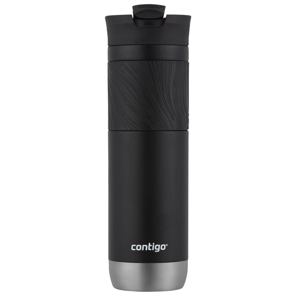 Contigo Byron 2.0 Stainless Steel Travel Mug with SNAPSEAL Lid and Grip in Black, 24 fl oz. - 77XT