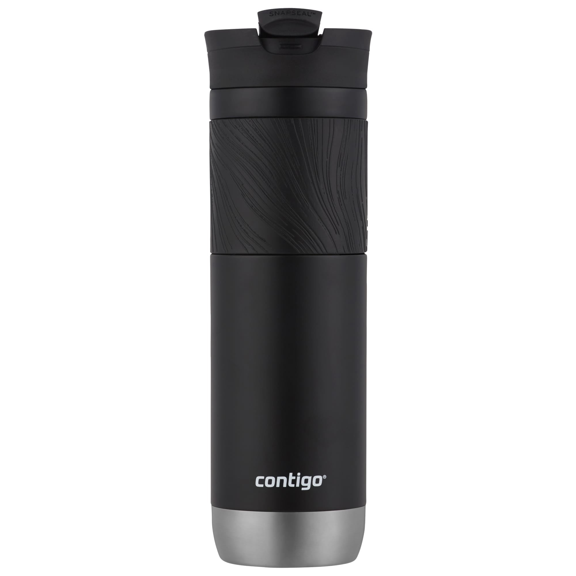 Contigo Byron 2.0 Stainless Steel Travel Mug with SNAPSEAL Lid and Grip in Black, 24 fl oz. - 77XT