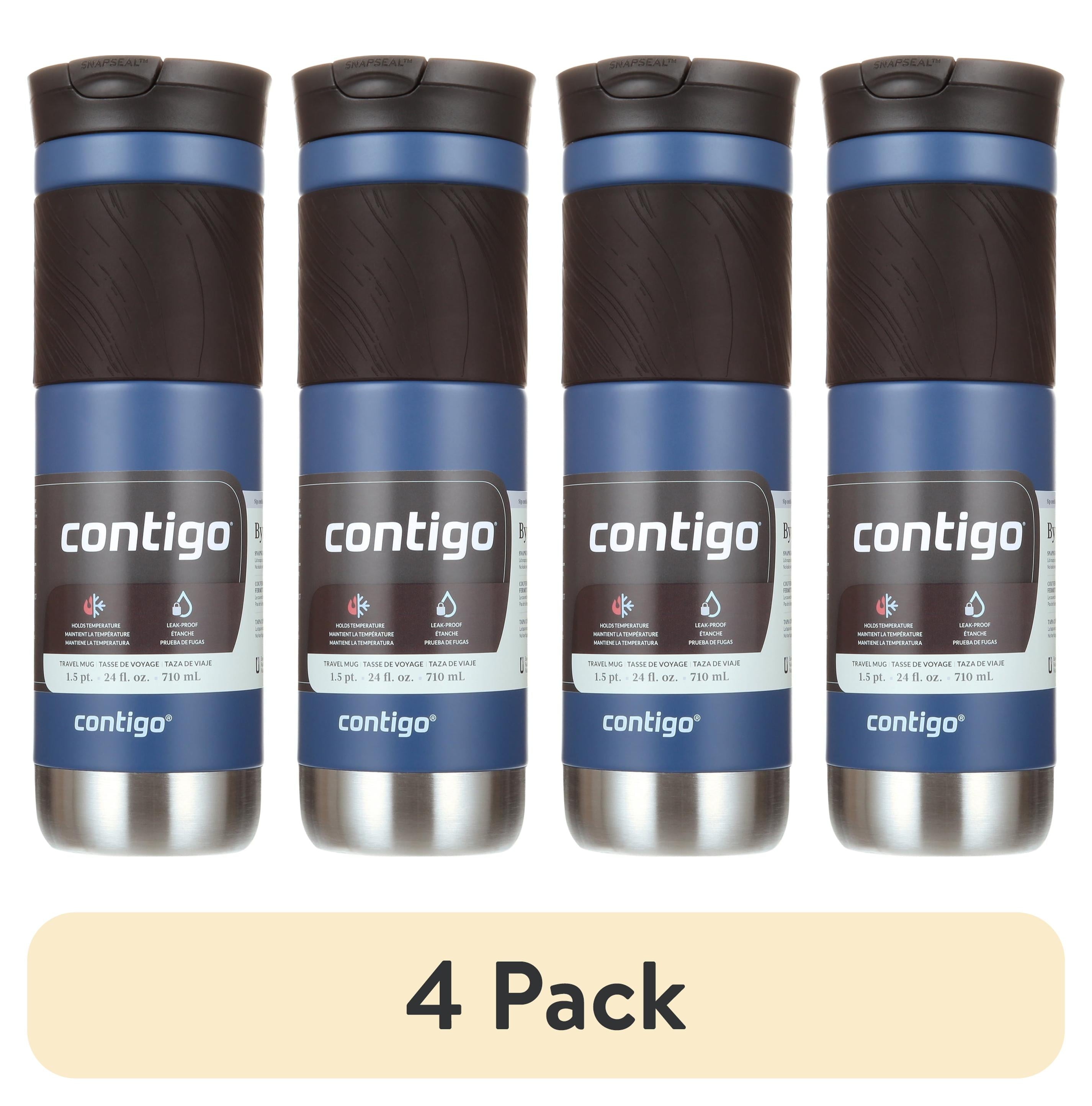 Contigo Byron 2.0 Stainless Steel Travel Mug with SNAPSEAL Lid and Grip in Black, 24 fl oz. - 77XT