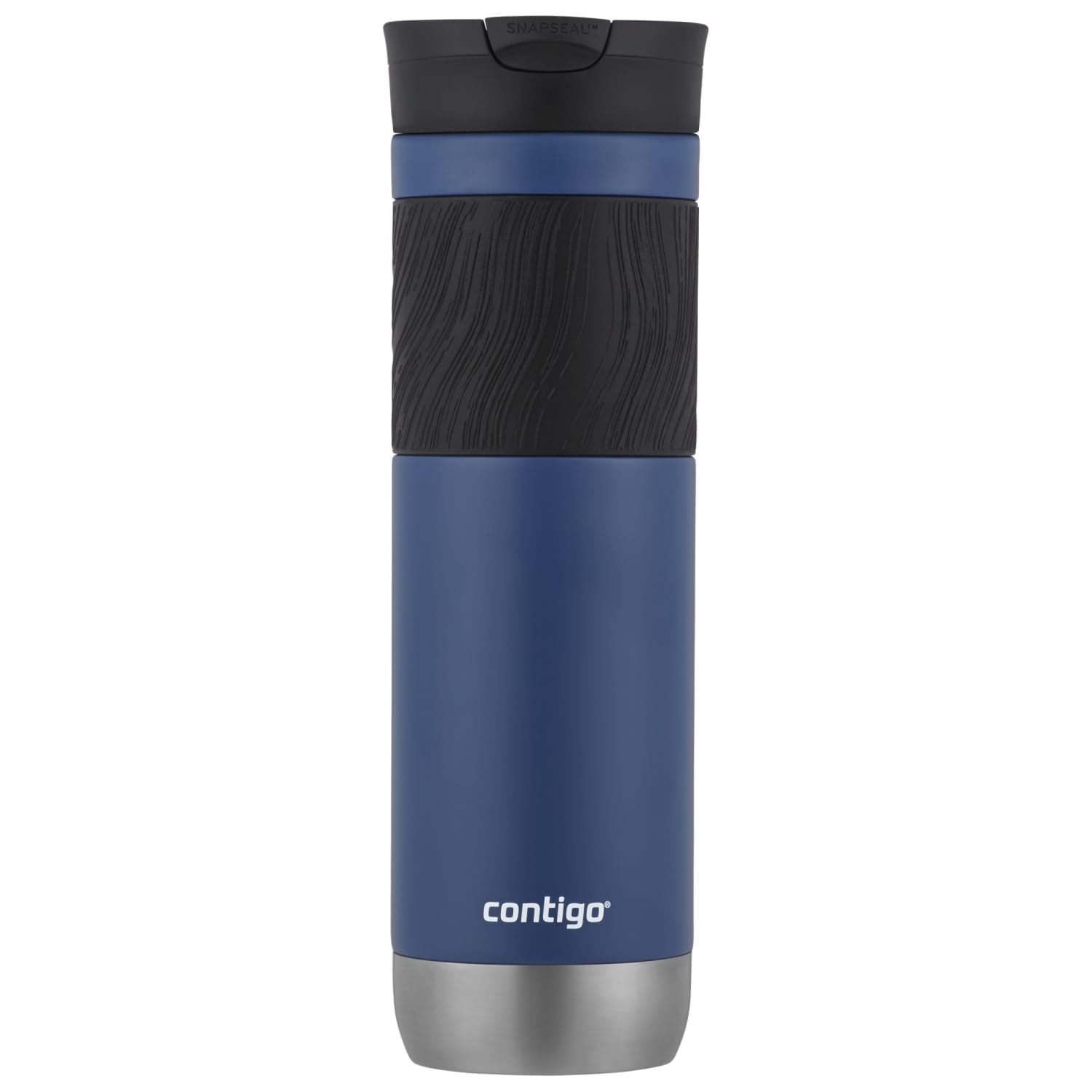 Contigo Byron 2.0 Stainless Steel Travel Mug with SNAPSEAL Lid and Grip in Black, 24 fl oz. - 77XT