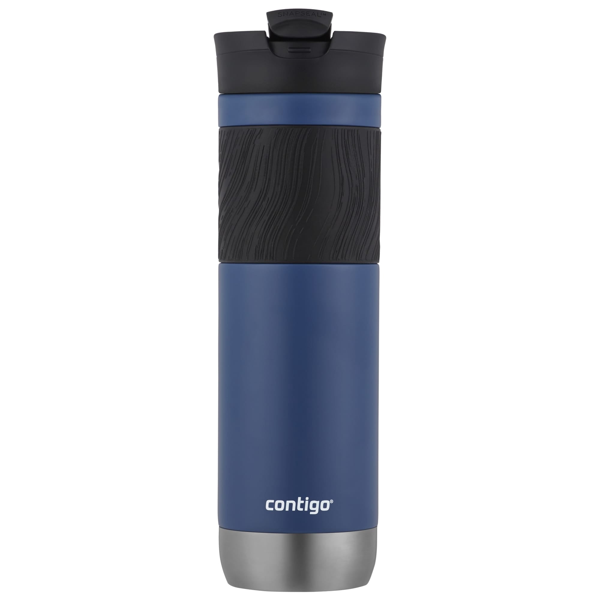 Contigo Byron 2.0 Stainless Steel Travel Mug with SNAPSEAL Lid and Grip in Black, 24 fl oz. - 77XT