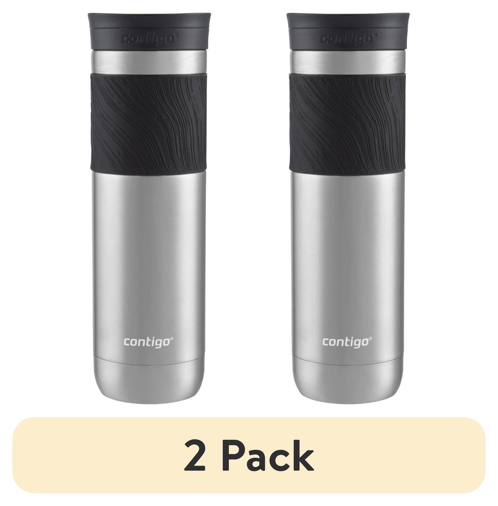 Contigo Byron 2.0 Stainless Steel Travel Mug with SNAPSEAL Lid and Grip in Black, 24 fl oz. - 77XT