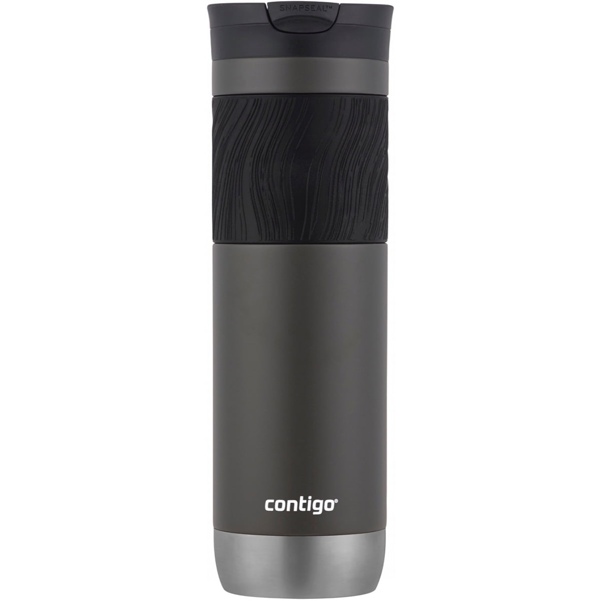 Contigo Byron 2.0 Stainless Steel Travel Mug with SNAPSEAL Lid and Grip in Black, 24 fl oz. - 77XT