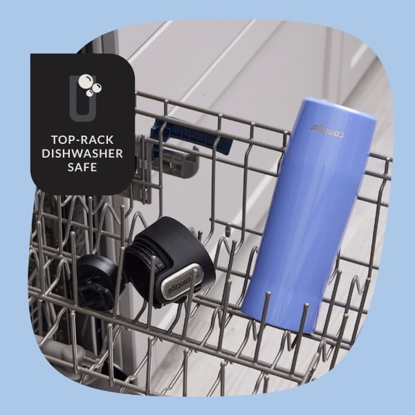 Contigo AUTOSEAL West Loop Vacuum-Insulated Stainless Steel Travel Mug with Easy-Clean Lid, 20 oz, Crystal Lakeside &amp; Crystal Agave, 2-Pack - Y6HP