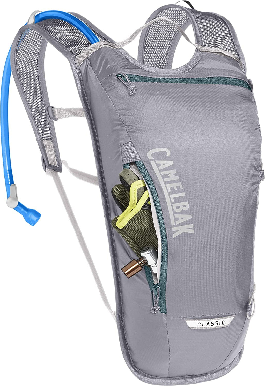 CamelBak Classic Light Bike Hydration Pack 70oz, Gunmetal/Hydro - GK4L