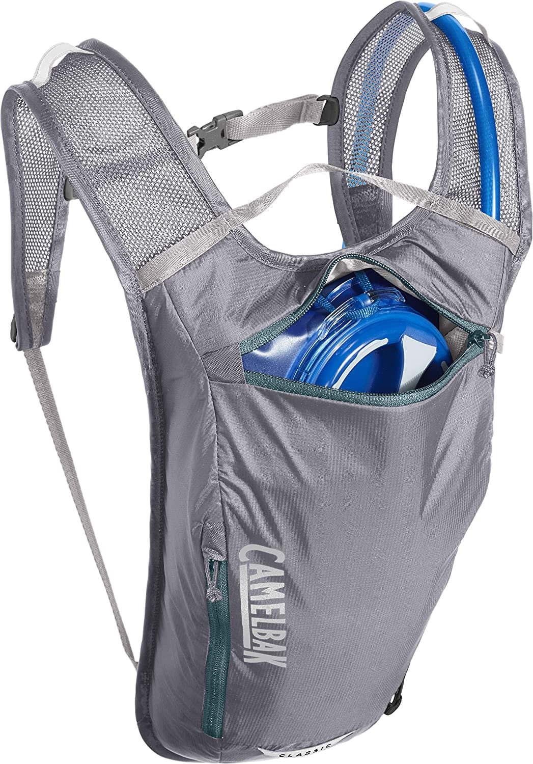 CamelBak Classic Light Bike Hydration Pack 70oz, Gunmetal/Hydro - GK4L