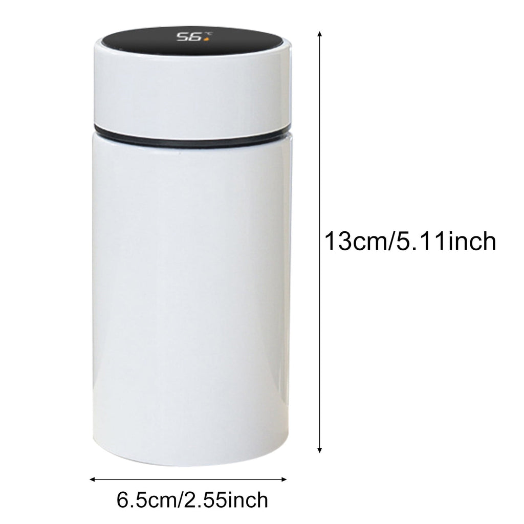 Stainless Steel Insulation Cup Cute Mini Portable Children Student Water Bottle Coffee Travel Mug LED Temperature Display Double Walled Vacuum Long Lasting Insulation - 3WJL