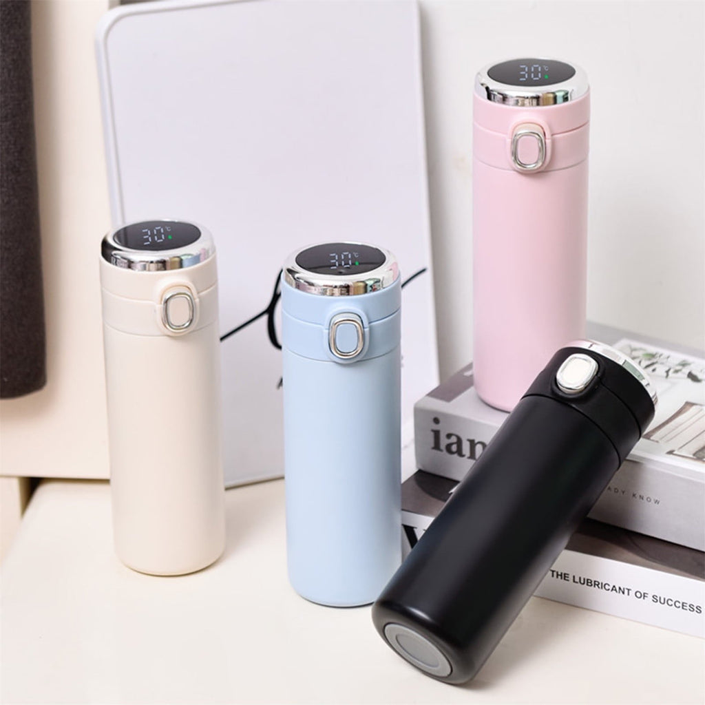 Stainless Steel Insulation Cup Cute Mini Portable Children Student Water Bottle Coffee Travel Mug LED Temperature Display Double Walled Vacuum Long Lasting Insulation - 3WJL