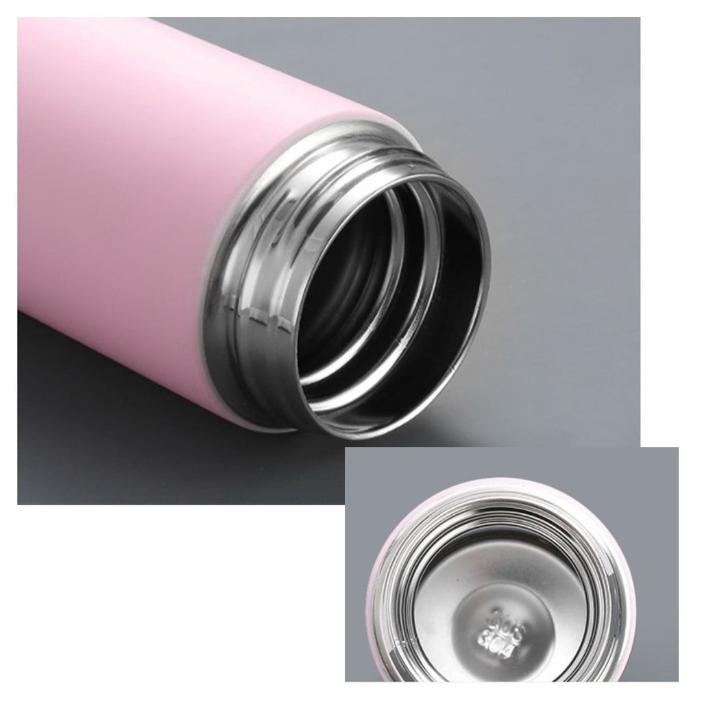 Stainless Steel Insulation Cup Cute Mini Portable Children Student Water Bottle Coffee Travel Mug LED Temperature Display Double Walled Vacuum Long Lasting Insulation - 3WJL