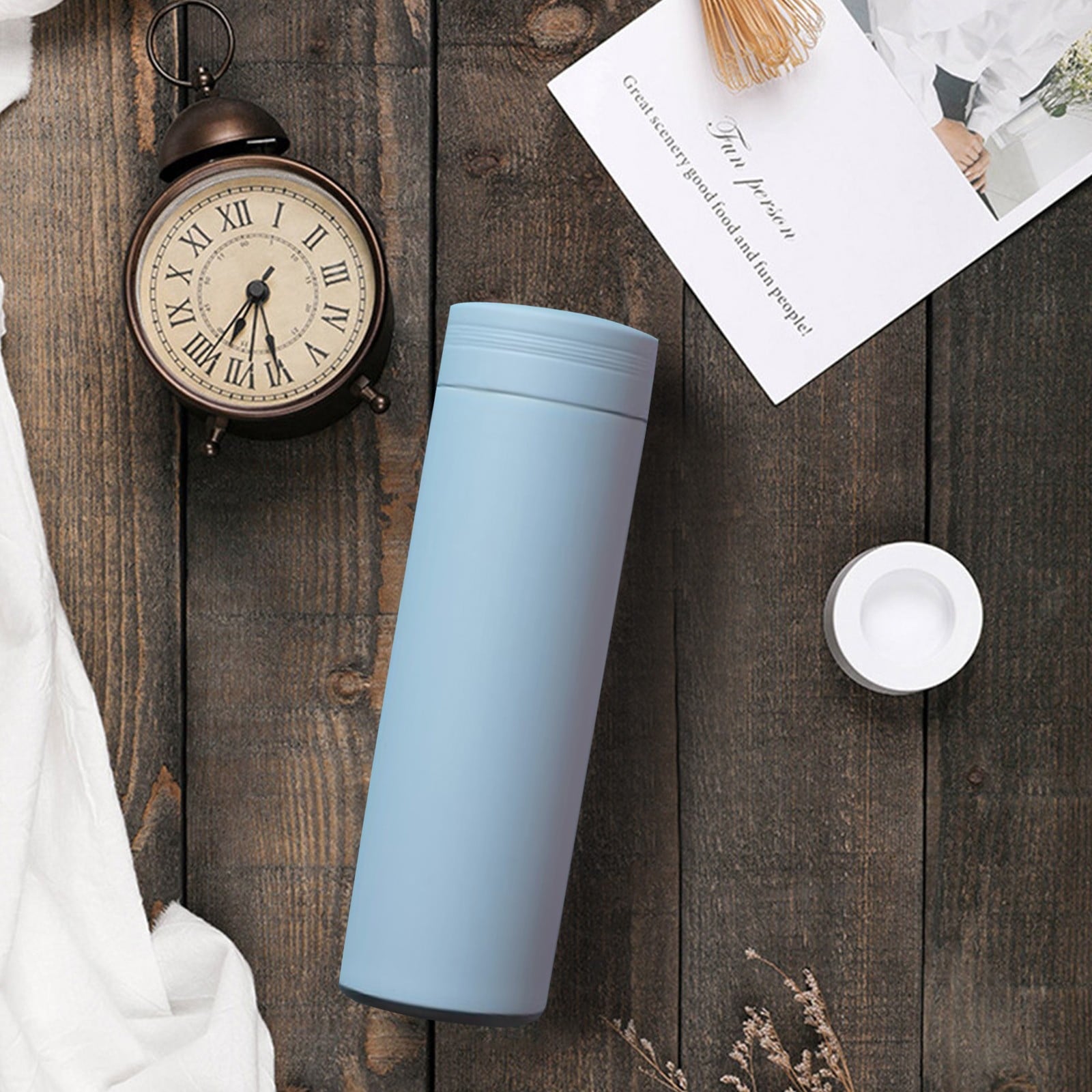 Stainless Steel Insulation Cup Cute Mini Portable Children Student Water Bottle Coffee Travel Mug LED Temperature Display Double Walled Vacuum Long Lasting Insulation - 3WJL