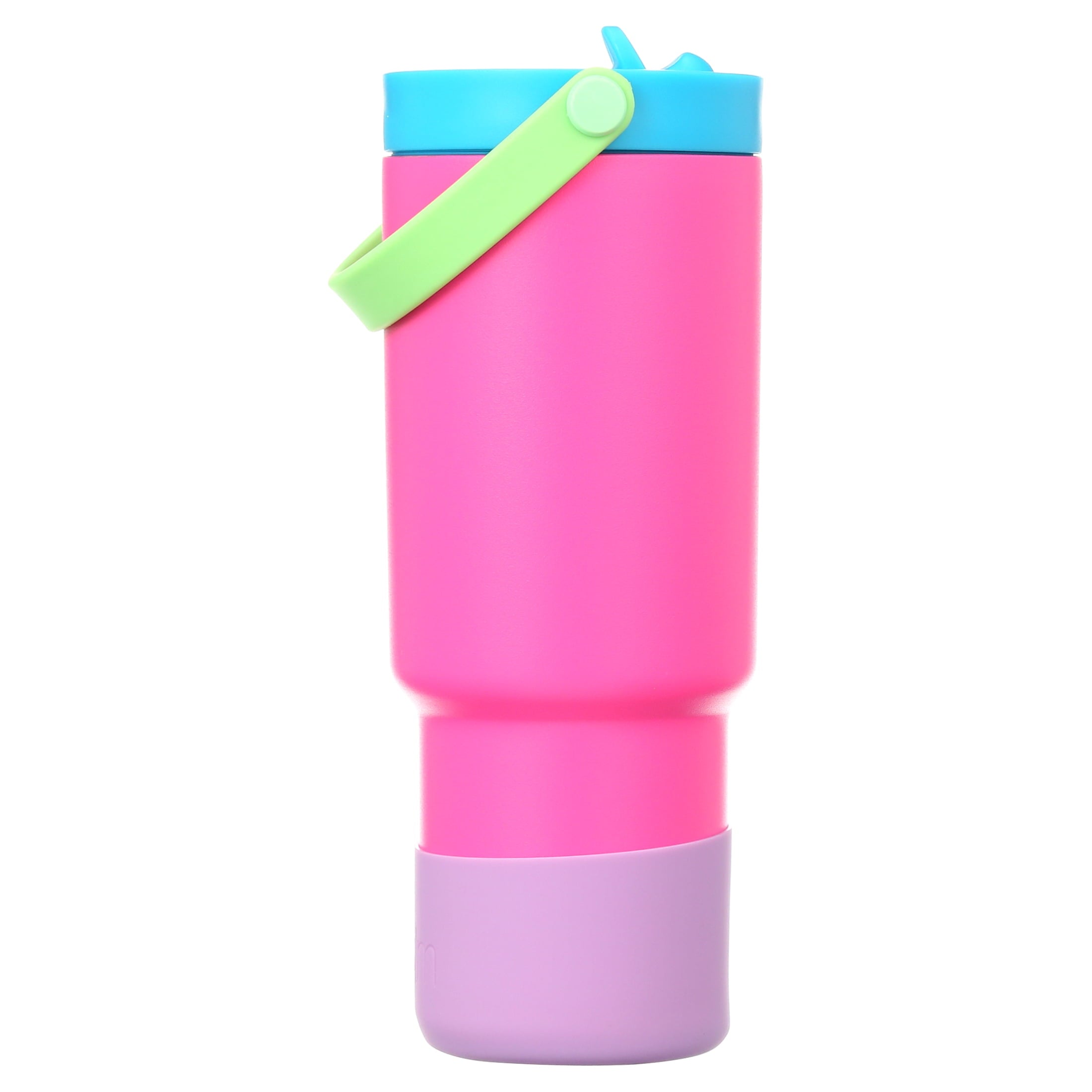 Simple Modern 24 fl oz Insulated Stainless Steel Trek Pivot Tumbler with Straw Lid and Top Handle|Seaside Blue - YYQZ