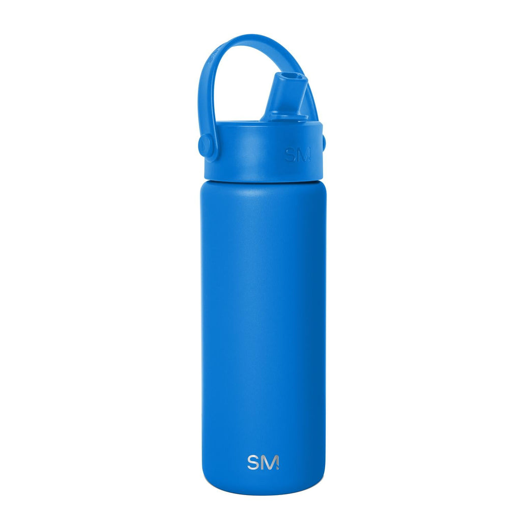 Simple Modern 18 fl oz Insulated Stainless Steel Summit Wide Mouth Water Bottle with Handle and Straw Lid|Black and White Checkmate - FHQ4