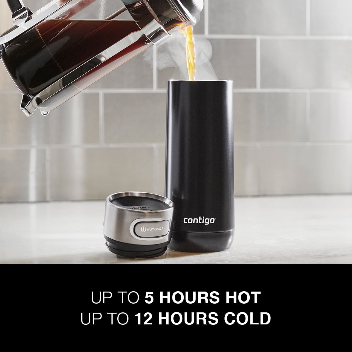 Contigo Luxe Stainless Steel Travel Mug with AUTOSEAL Lid Monaco, 16 fl oz. - R8BT