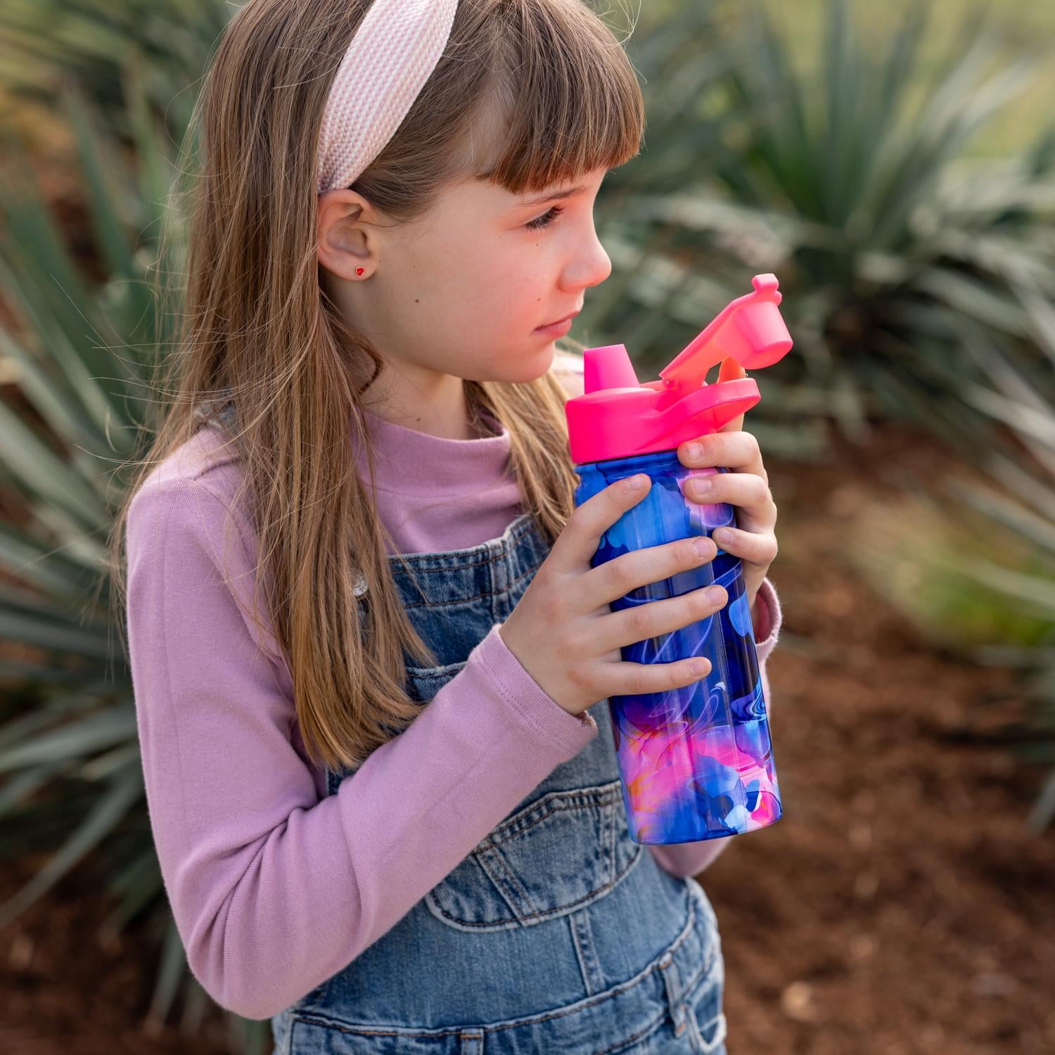 Simple Modern 18 fl oz Insulated Stainless Steel Summit Water Bottle with Covered Silicone Straw Lid | Dreamcicle - XNW9