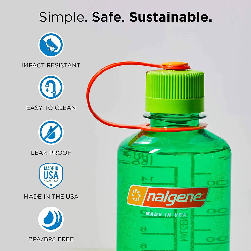 Nalgene Sustain 16 oz. Narrow Mouth Water Bottle - Cornflower Blue - CJ9M