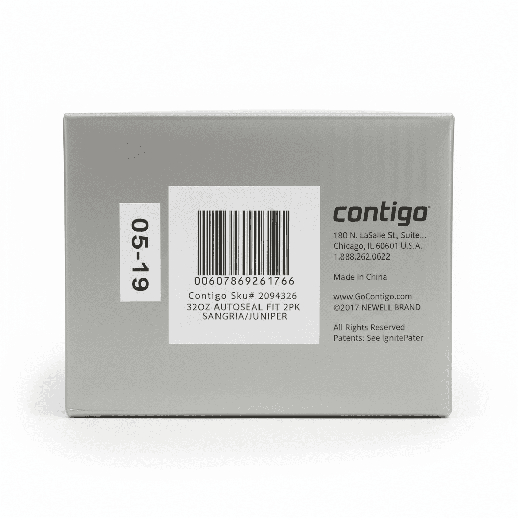Contigo 32oz AutoSeal Fit Water Bottle 2-Pack Sangria Juniper New Damaged Box - H6PP
