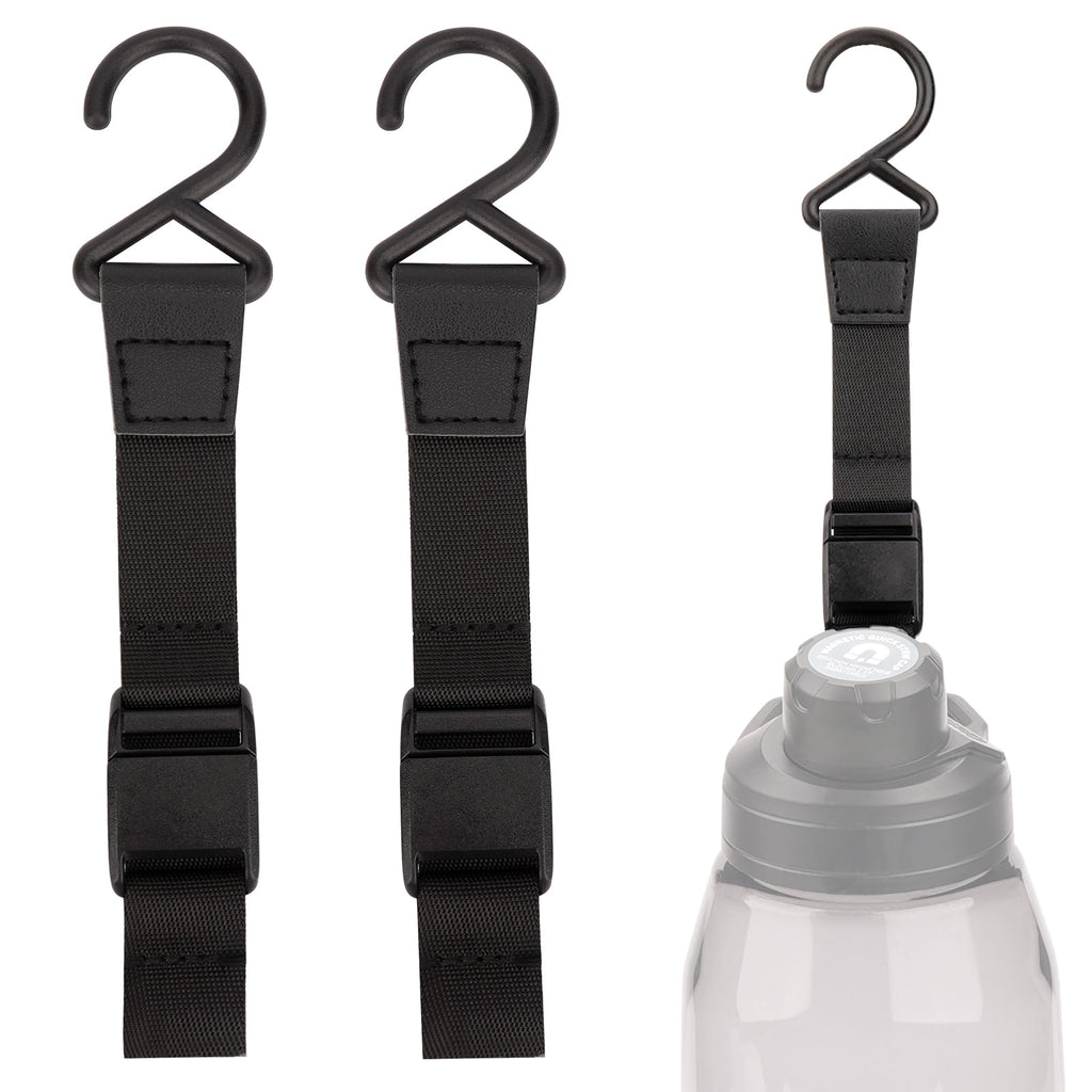 Linkidea 2 Pack Fence Hooks for Sport Water Bottle, Compatible with CamelBak Chute Mag Steel/Tritan 20/24/25/32/40/50oz, S Shaped Hook Hanger Magnetic Buckle for Outdoor Sports Camping - S93U