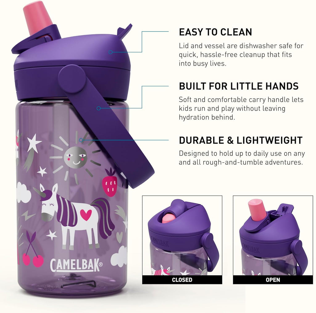 Camelbak Thrive™ Flip Straw Kids 14oz Bottle, Unicorn Party - MQVL