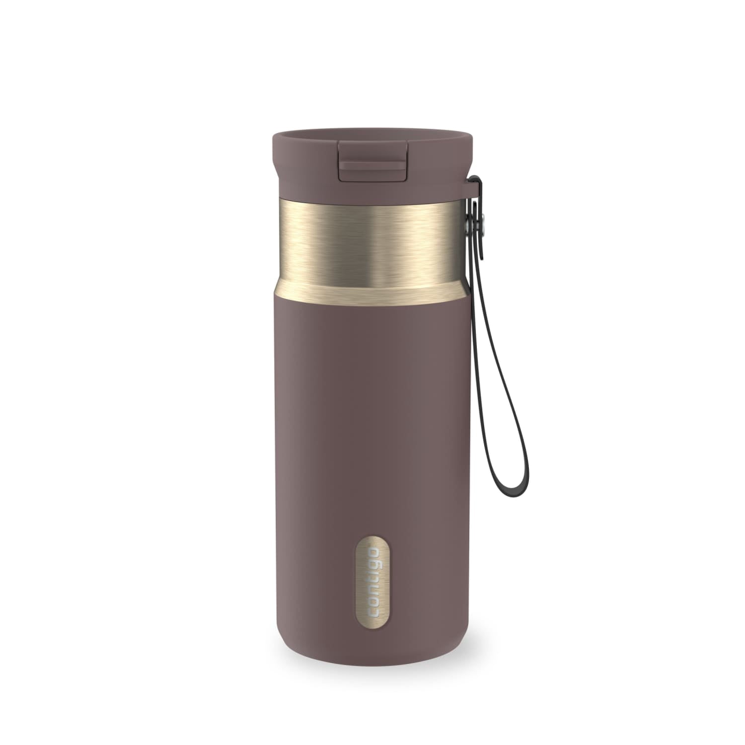 Contigo SnapSeal 16 oz Leakproof Stainless Steel Water Bottle with Carrying Strap - T83S