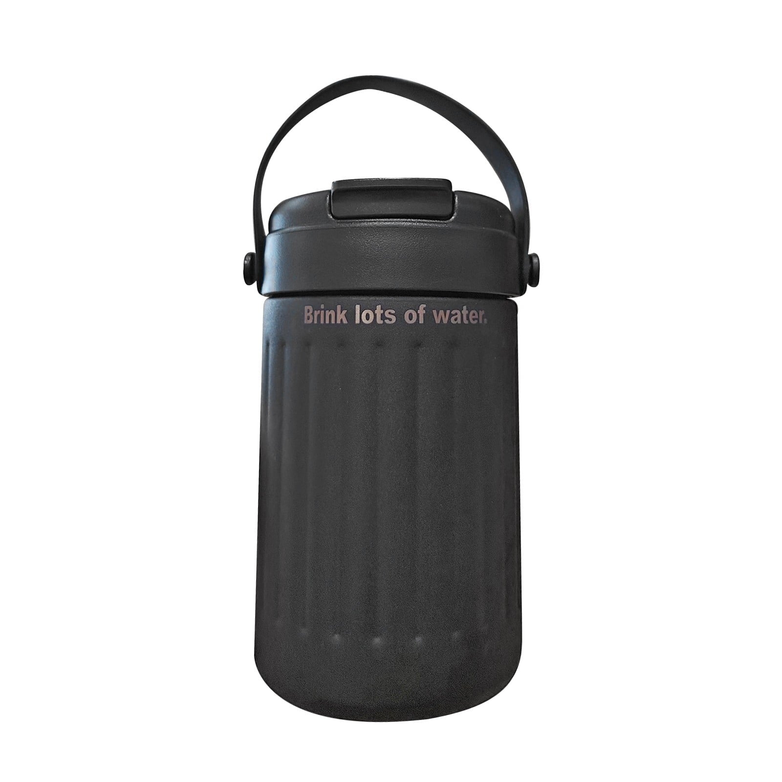 BinKFF Simple Modern Travel Coffee Mug, Insulated Coffee Tumblers with Lid, Double Walled Iced Travel Coffee Mug for Woman and Man Stainless Steel Tumbler with Handle - RML6