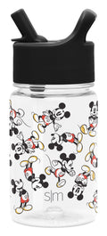 Simple Modern Disney 12oz Summit Kids Tritan Water Bottle with Straw Lid for Toddler - Dishwasher Safe Travel Tumbler - Disney: Mickey Retro - EUDB