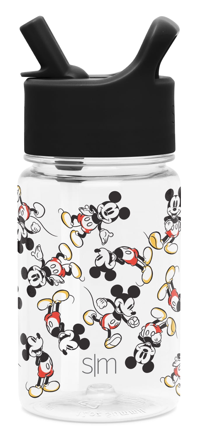 Simple Modern Disney 12oz Summit Kids Tritan Water Bottle with Straw Lid for Toddler - Dishwasher Safe Travel Tumbler - Disney: Mickey Retro - EUDB