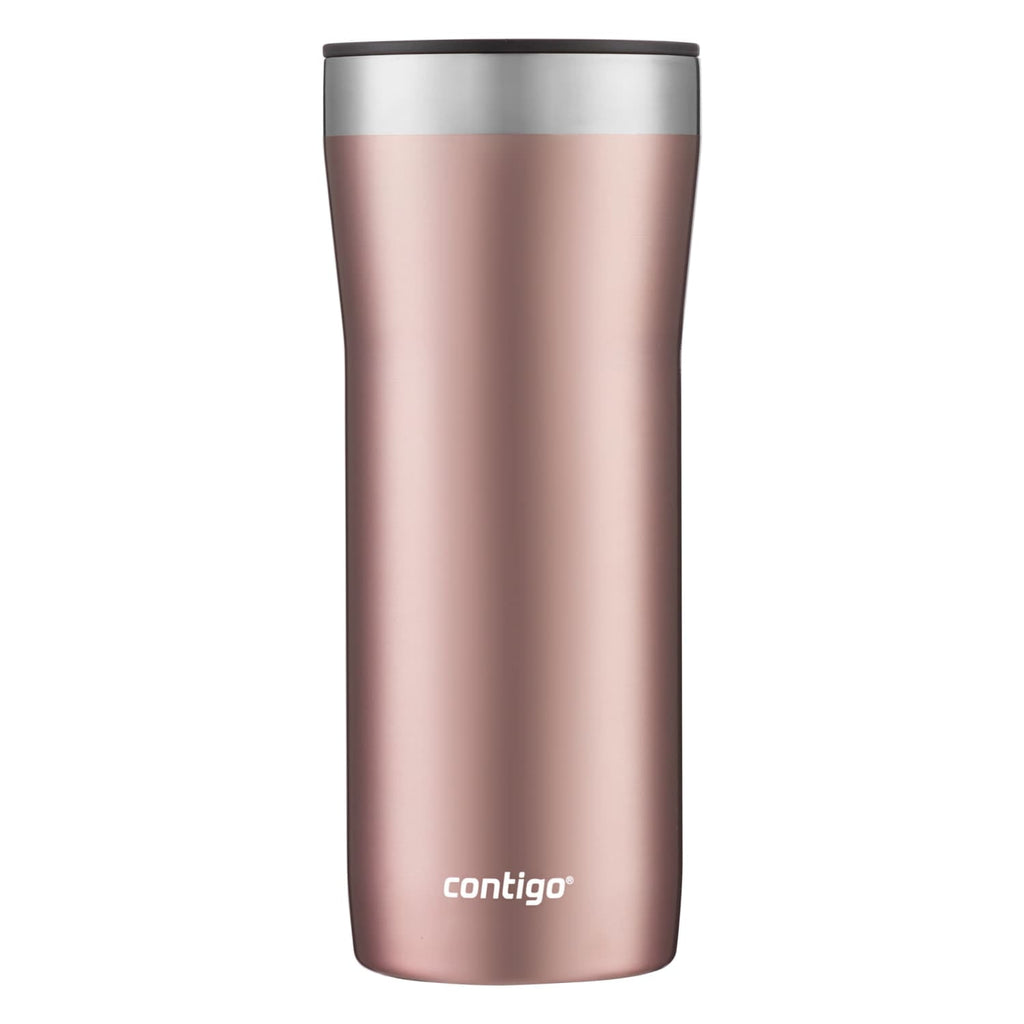 Contigo Streeterville Stainless Steel Tumbler with Plastic Straw and Splash-Proof Lid, Licorice, 32 fl. oz - 6AMY
