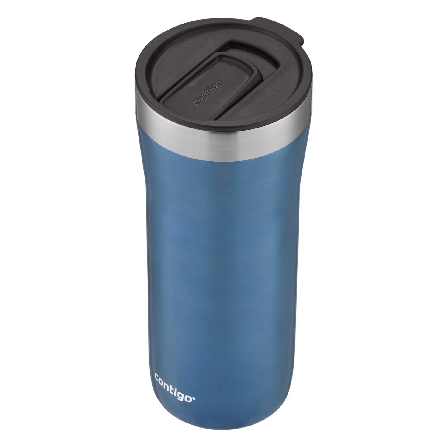 Contigo Streeterville Stainless Steel Tumbler with Plastic Straw and Splash-Proof Lid, Licorice, 32 fl. oz - 6AMY