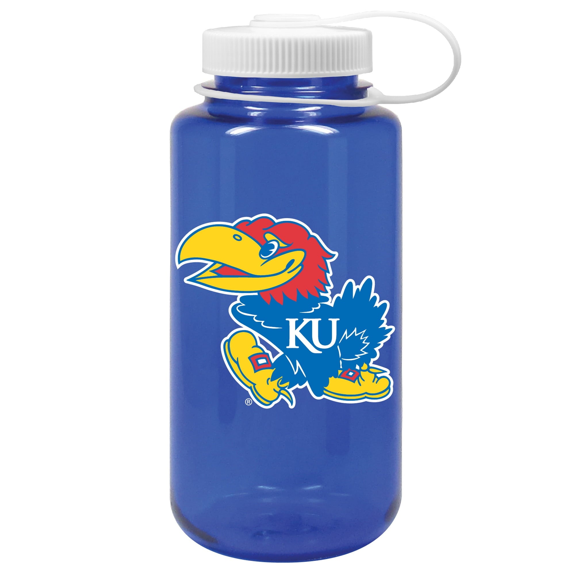 Royal Kansas Jayhawks 32oz. Nalgene Sustainable Wide Mouth Water Bottle - HLRK