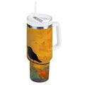 30 oz Insulated Stainless Steel Tumbler Double Wall Stainless Steel Tumbler with 2-Way Drinking Birds on A Wire - 5SJ2