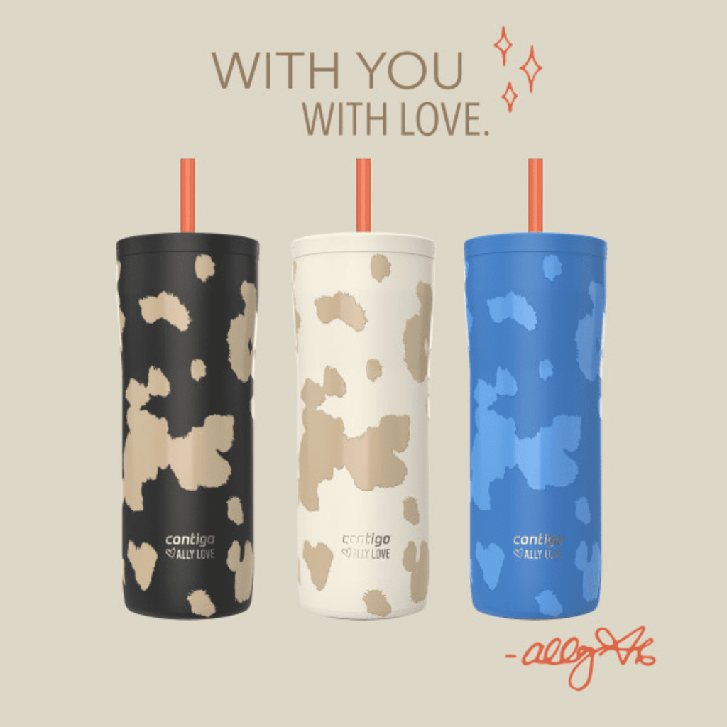 Contigo x Ally Love Streeterville 2.0 Stainless Steel Tumbler with Straw, 24 oz, Stellar Jay - RQB6
